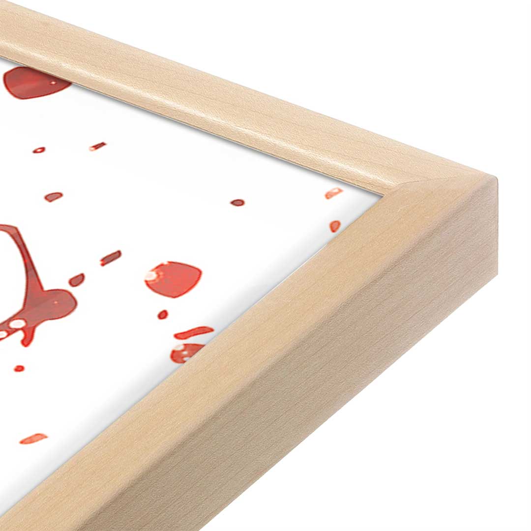 [Color:Raw Maple], Picture of art in a Raw Maple frame at an angle