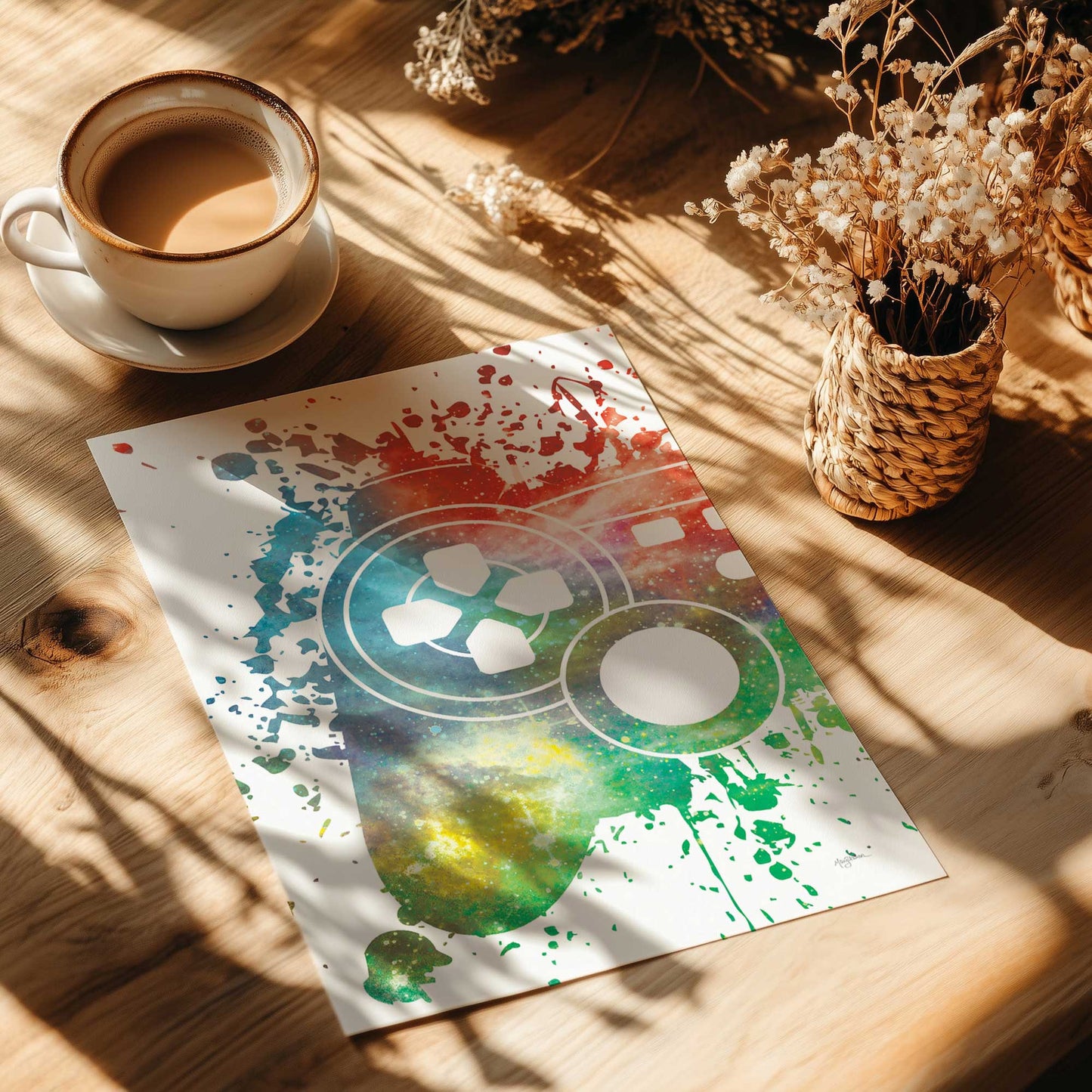 [Color:Rolled Print], Picture of close up of art