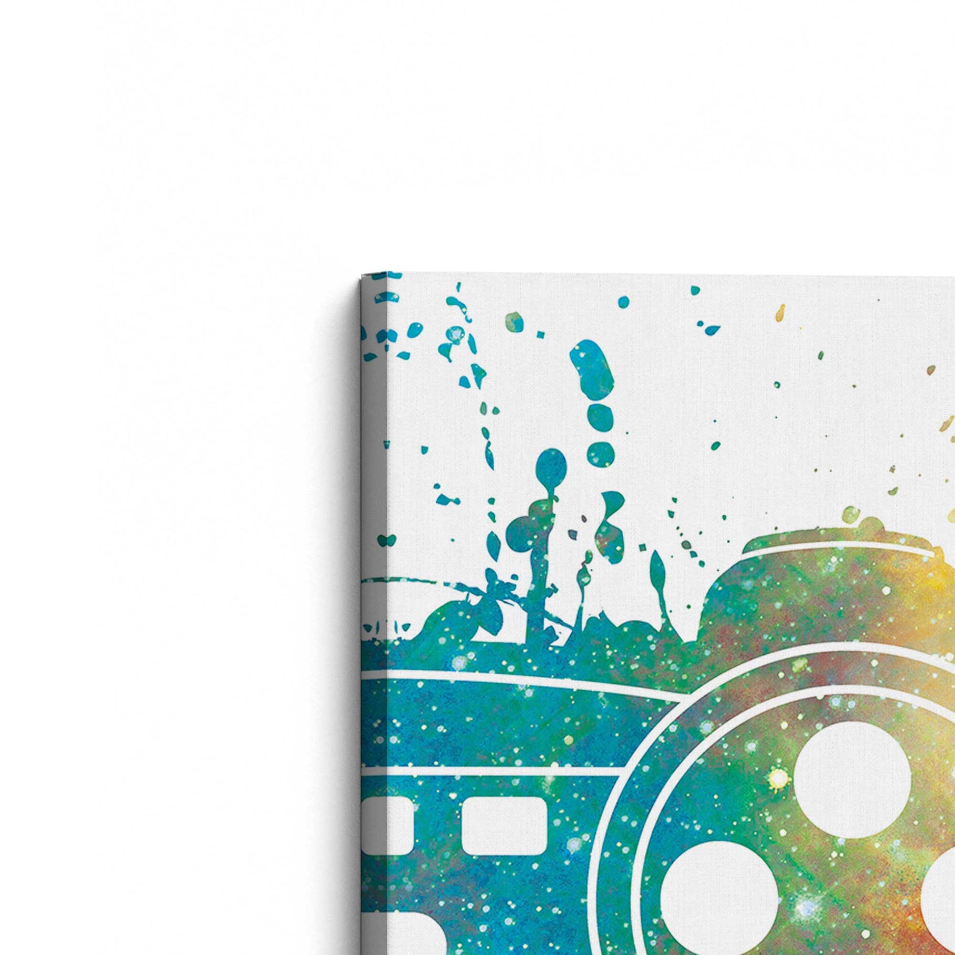 [Color:Stretched Canvas], Picture of the corner of the art