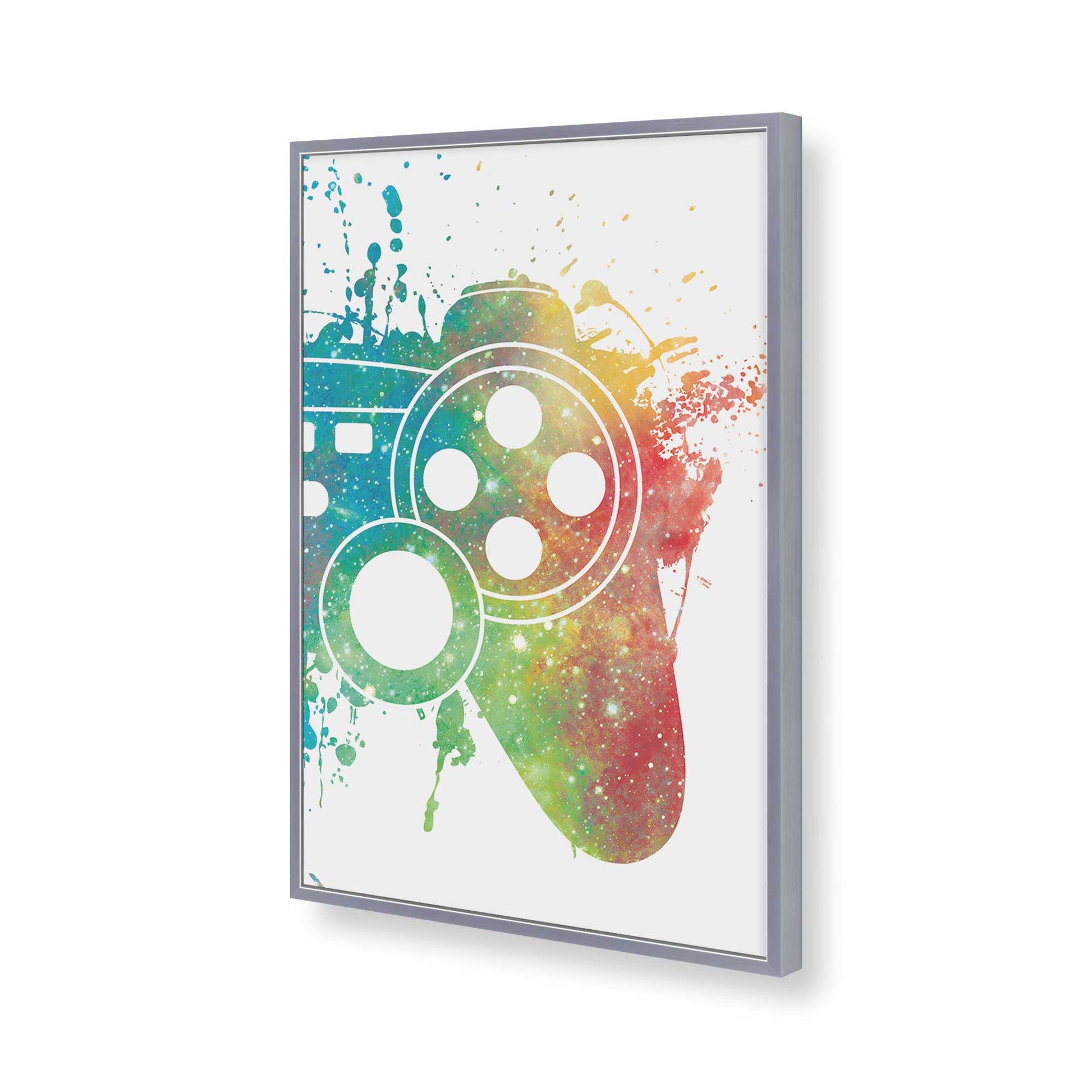 [Color:Polished Chrome], Picture of art in a Polished Chrome frame of the corner