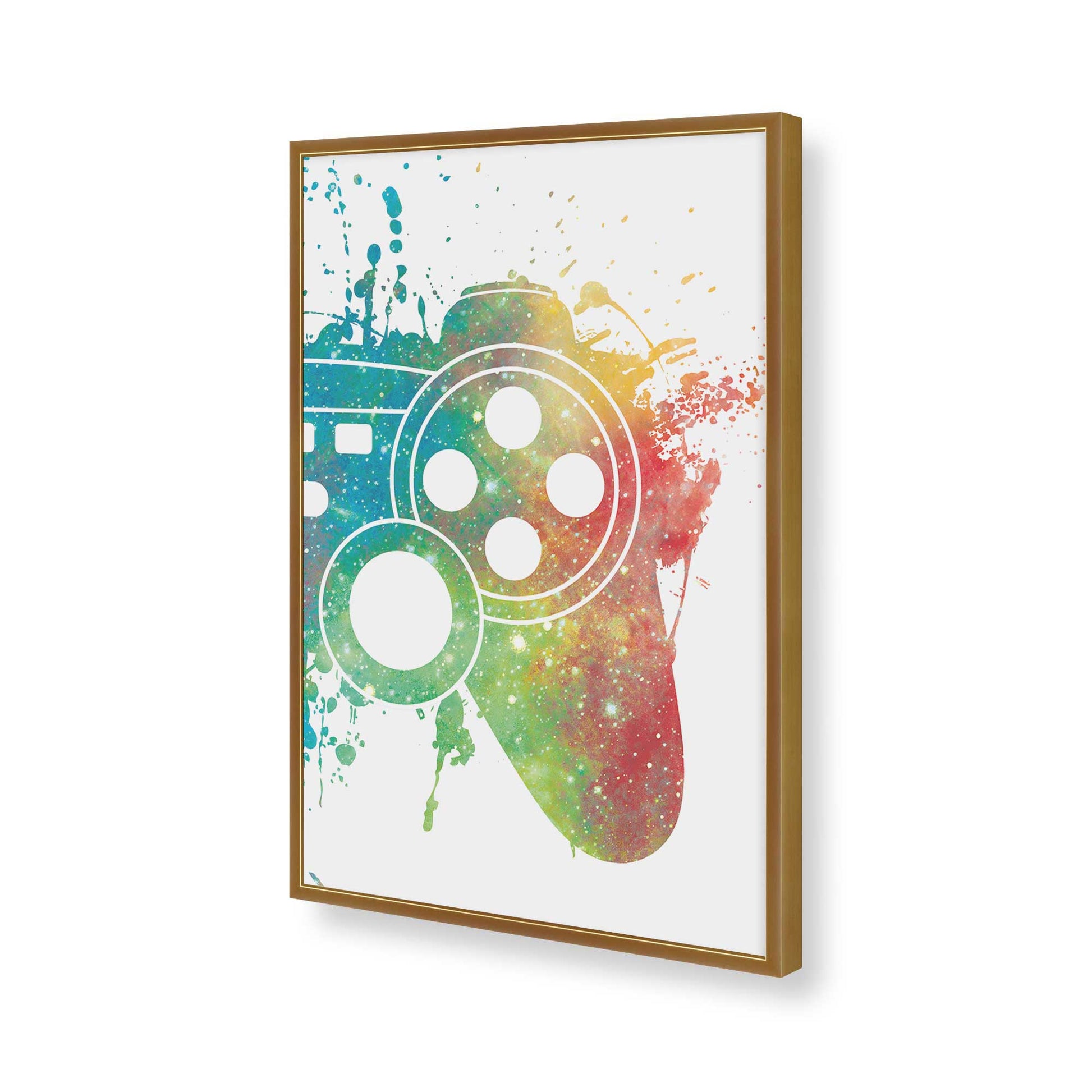 [Color:Polished Gold], Picture of art in a Polished Gold frame of the corner