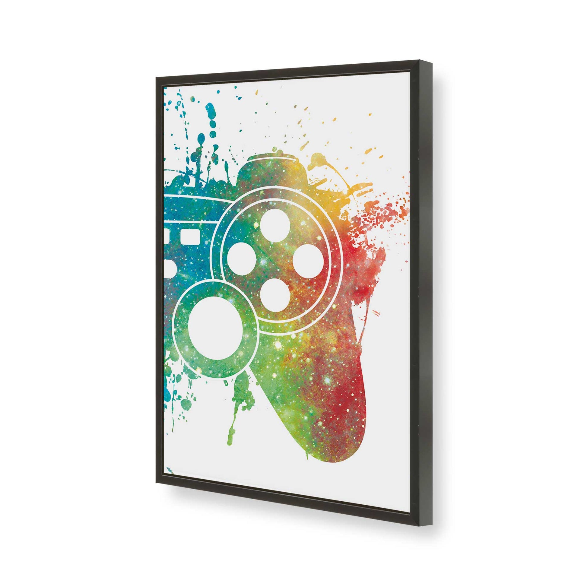 [Color:Satin Black], Picture of art in a Satin Black frame of the corner