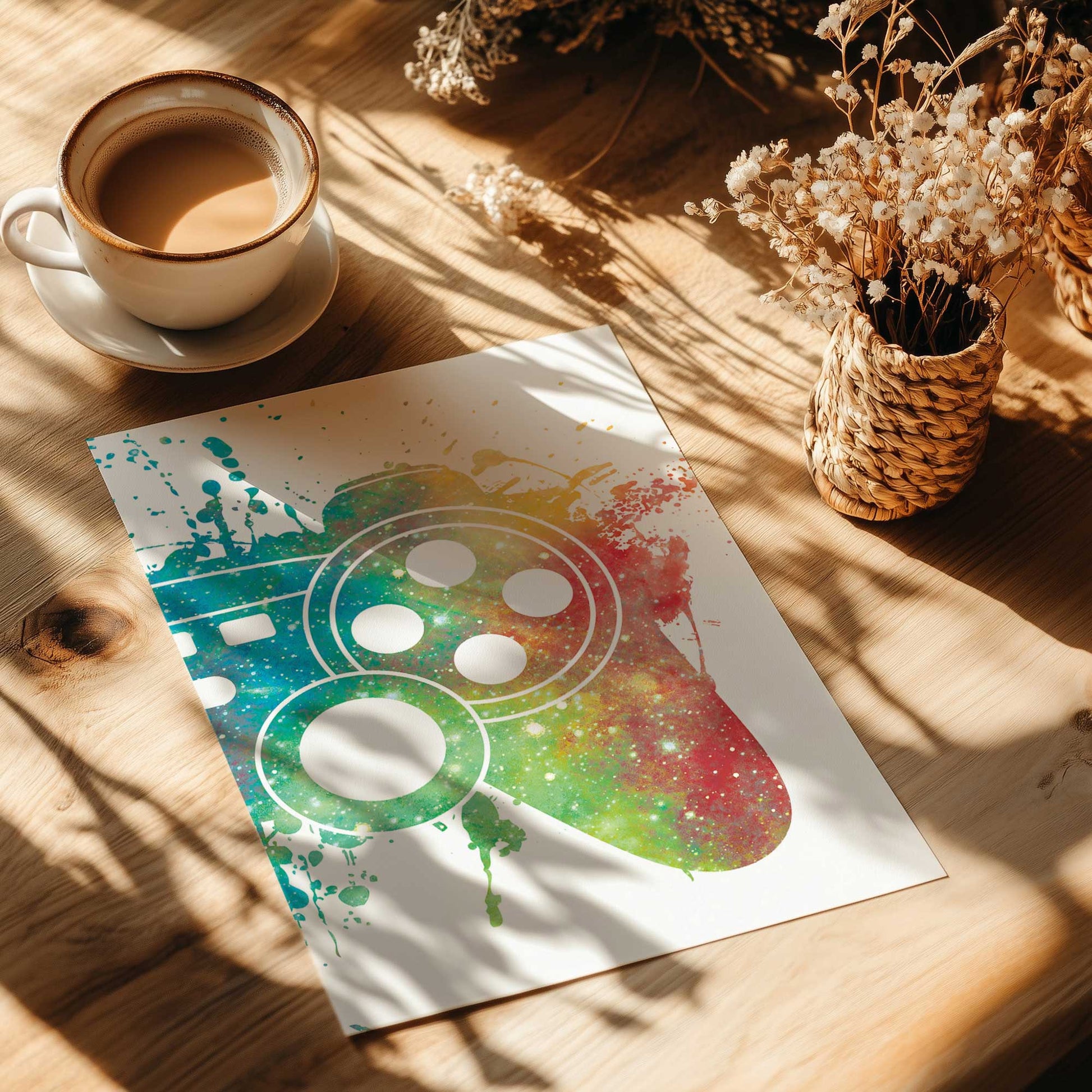 [Color:Rolled Print], Picture of close up of art