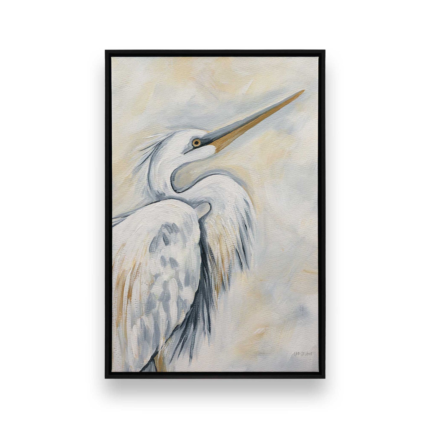 [Color:Satin Black], Picture of art in a Satin Black frame
