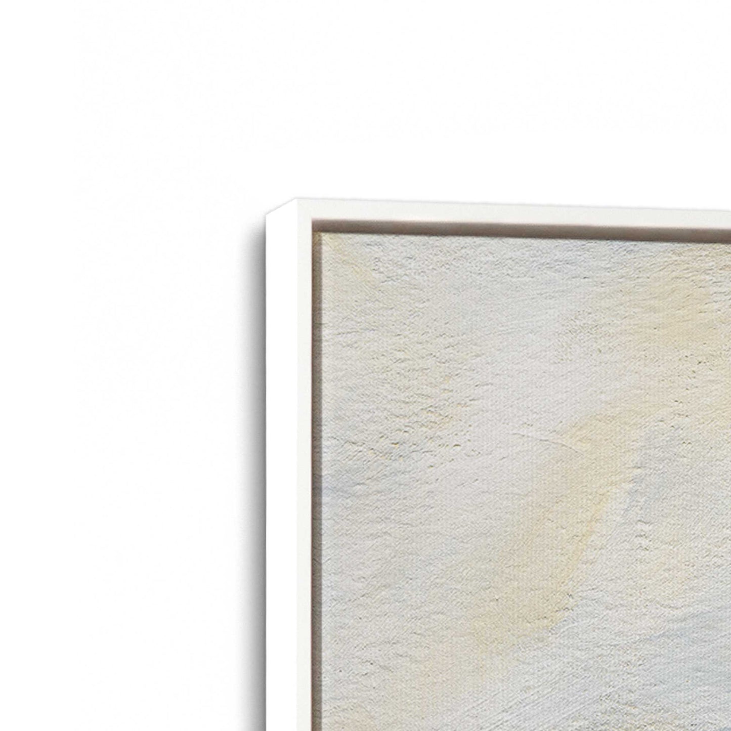 [Color:Opaque White], Picture of art in a White frame at an angle