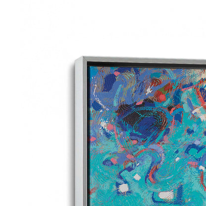 [Color:Polished Chrome], Picture of art in a Polished Chrome frame at an angle