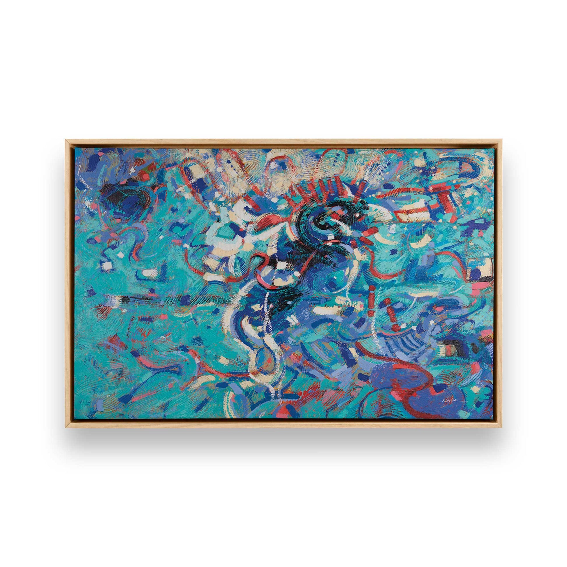 [Color:American Maple], Picture of art in a American Maple frame