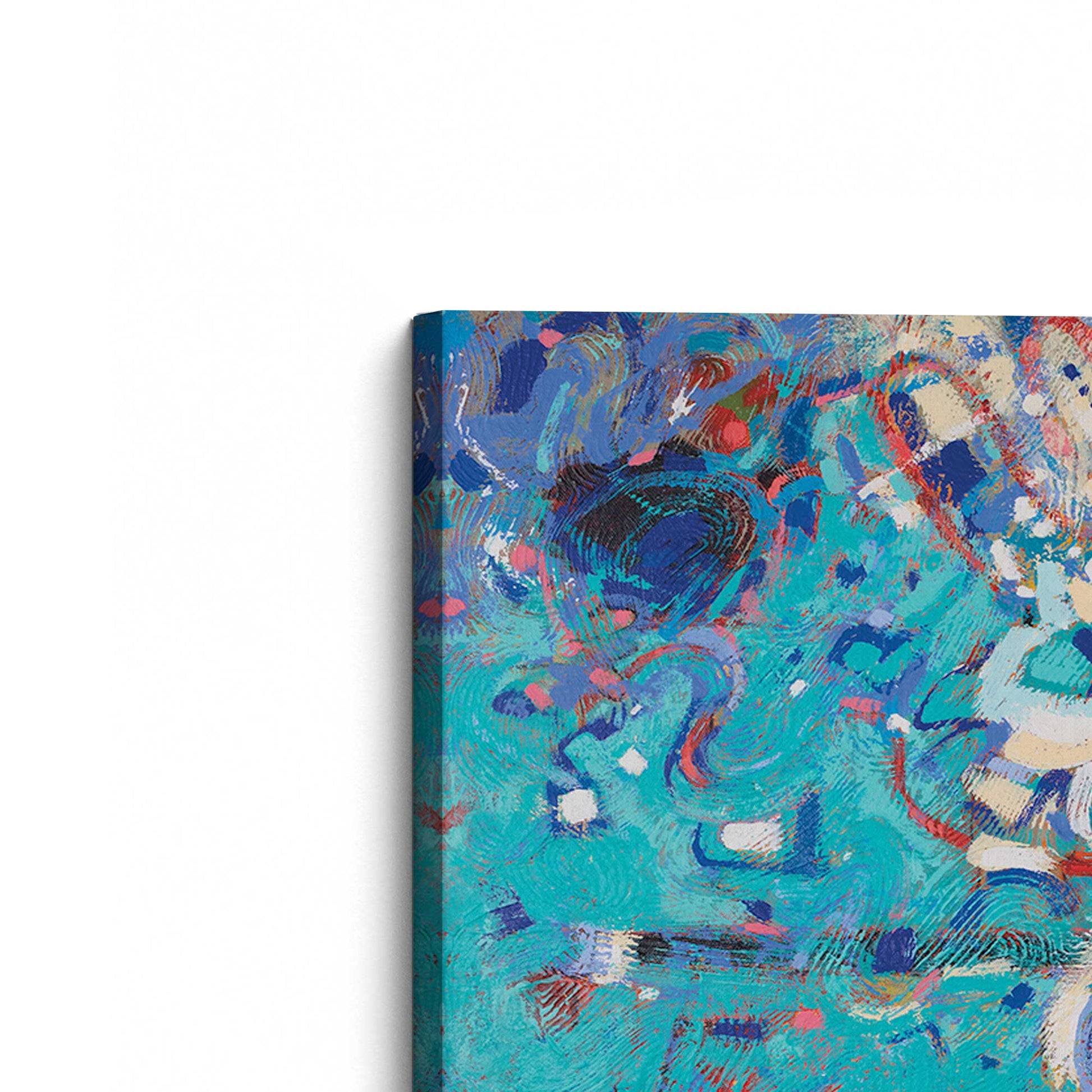 [Color:Stretched Canvas], Picture of the corner of the art