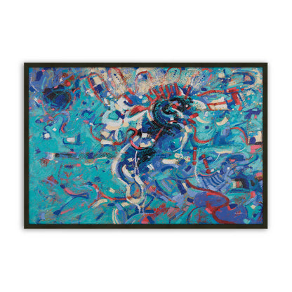 [Color:Satin Black], Picture of art in a Satin Black frame