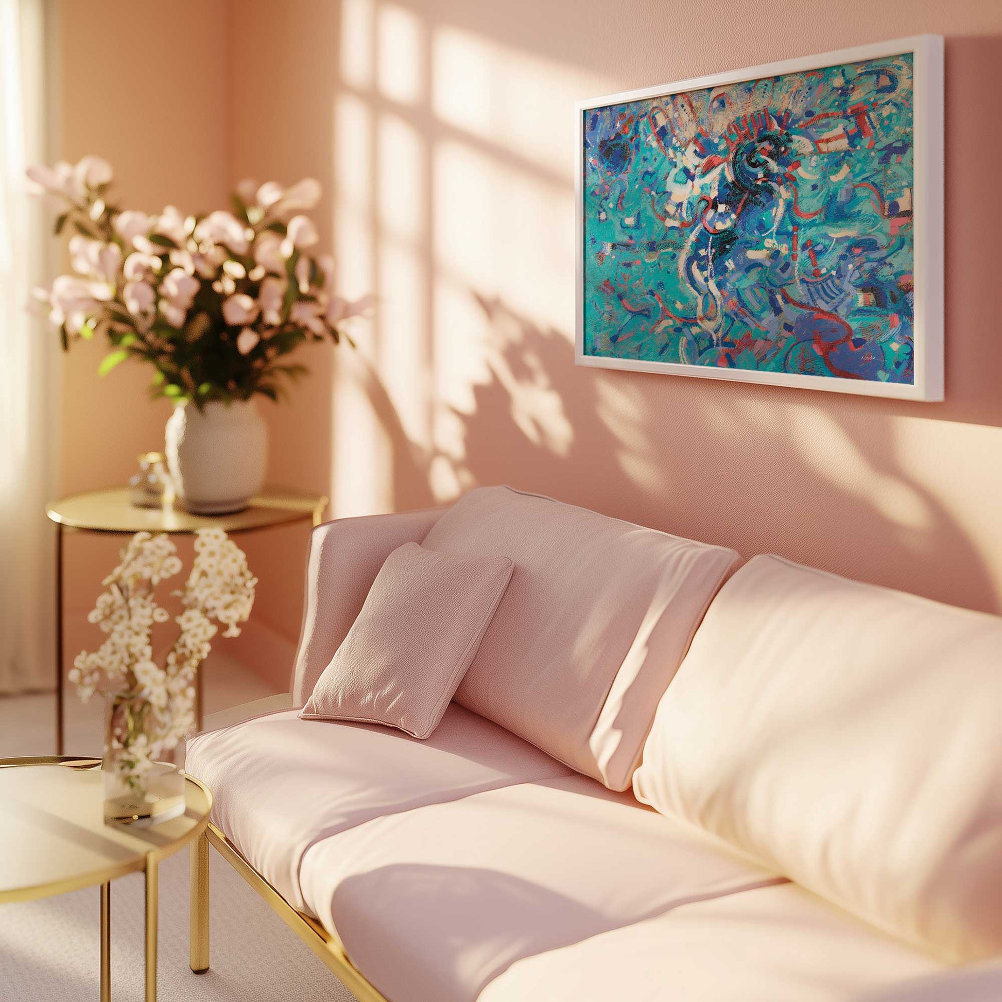 Picture of art in a room