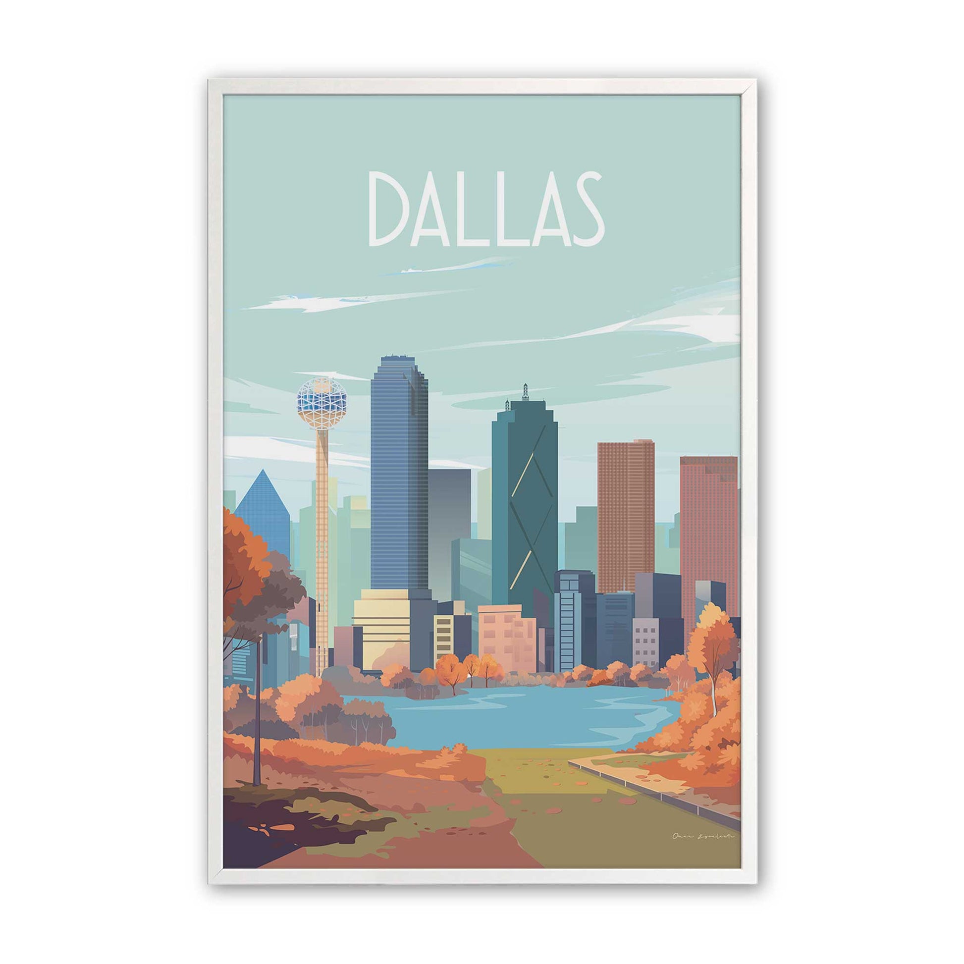 [Color:Opaque White], Picture of art in a Opaque White frame