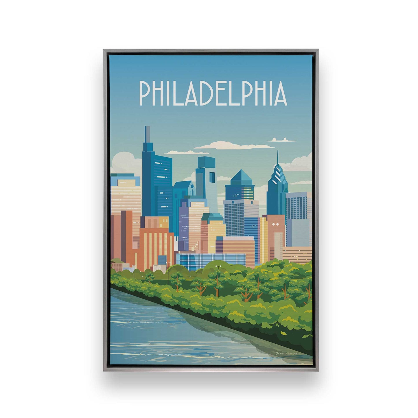 [Color:Polished Chrome], Picture of art in a Polished Chrome frame
