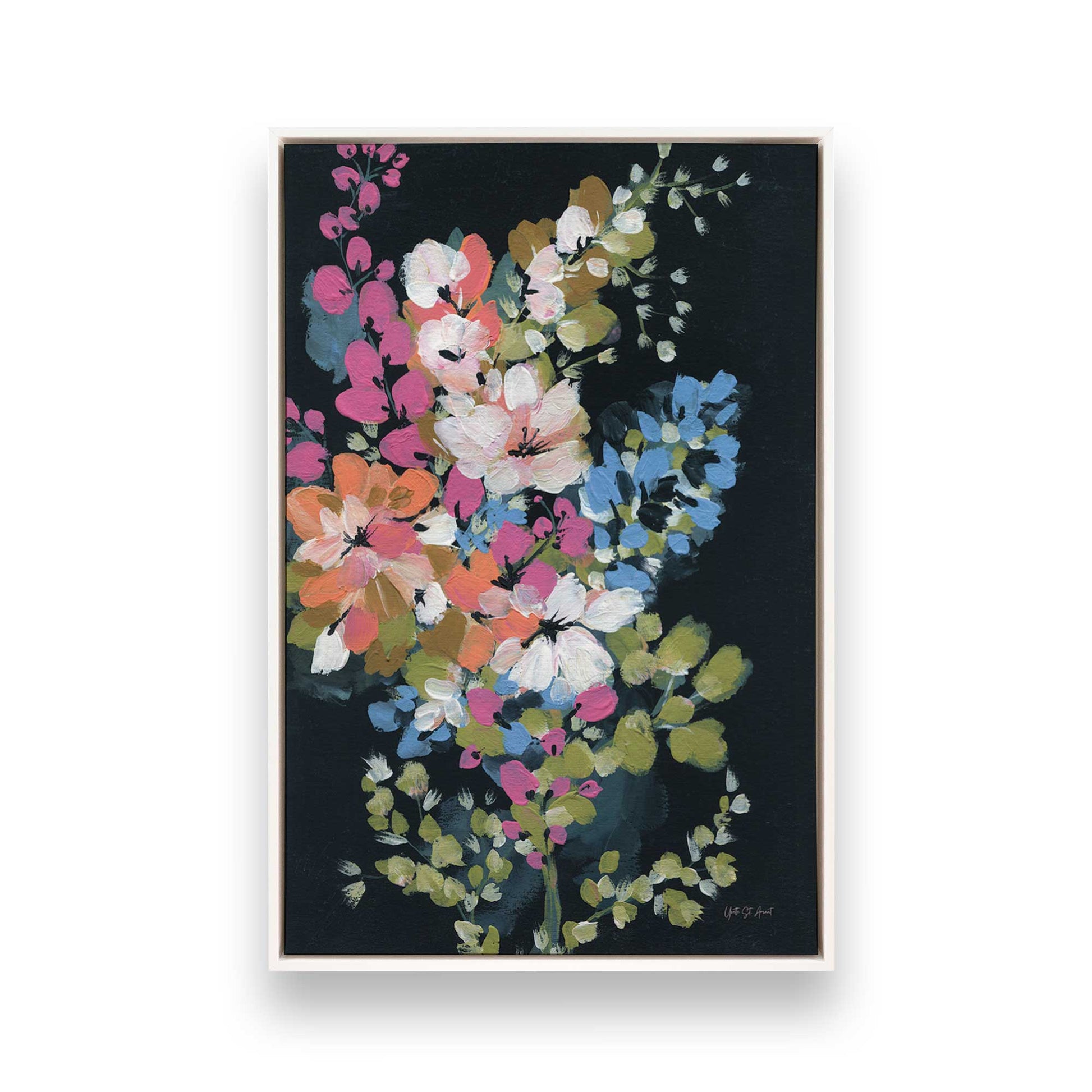 [Color:Opaque White], Picture of art in a White frame