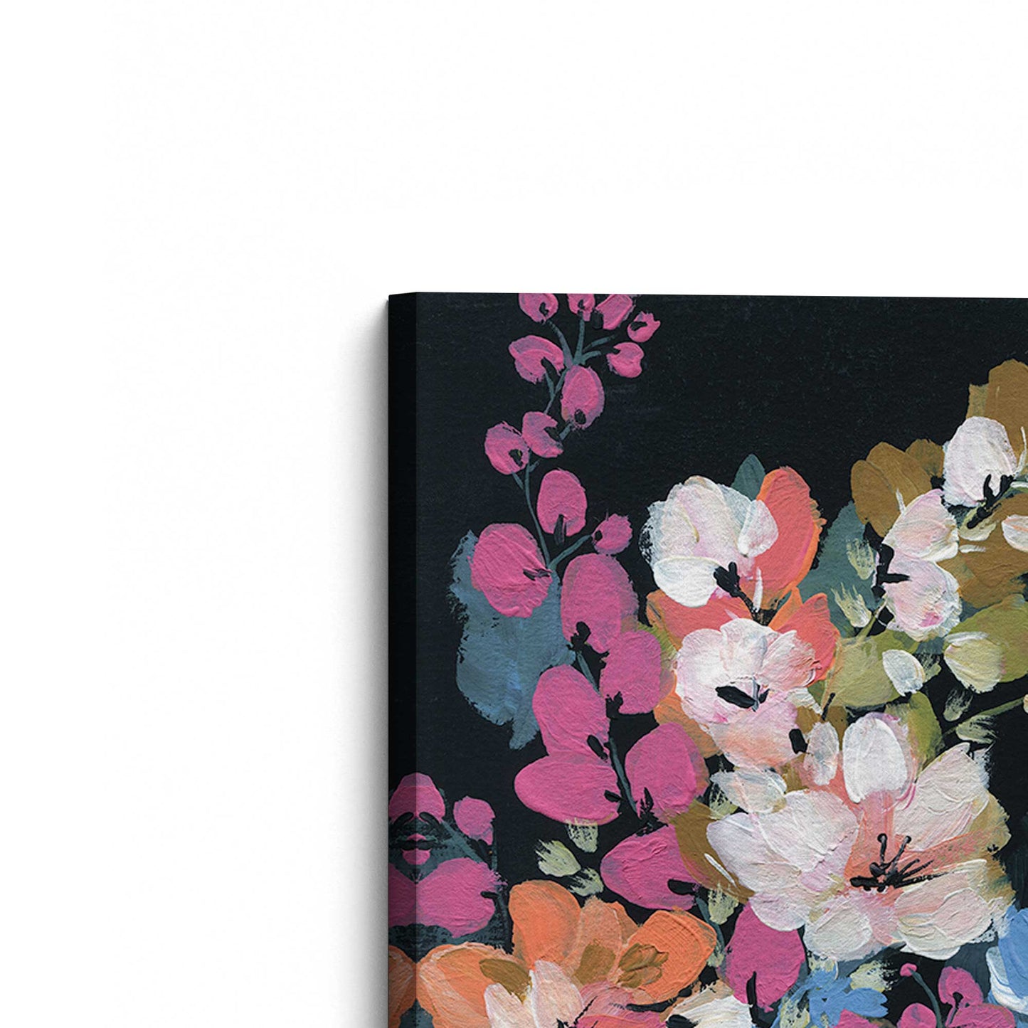 [Color:Stretched Canvas], Picture of the corner of the art