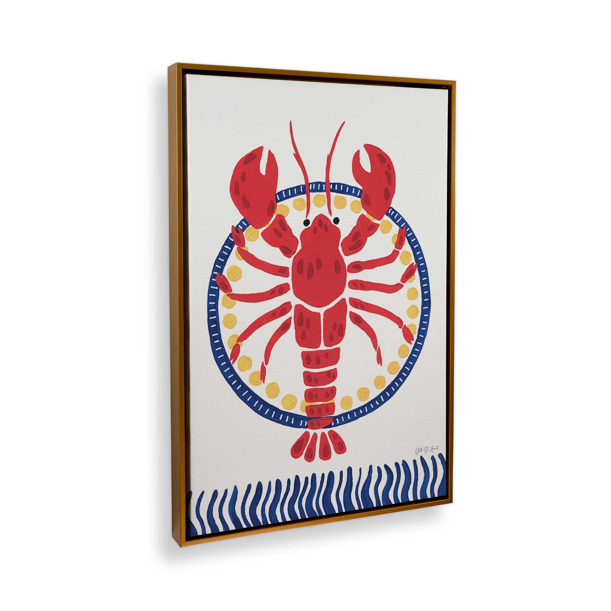 [Color:Polished Gold], Picture of the corner of the art