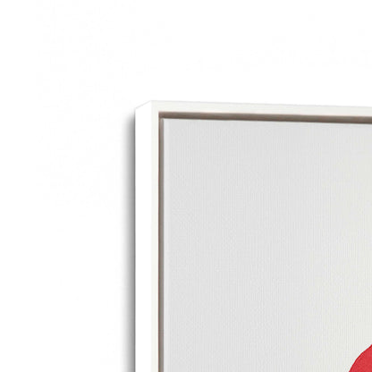 [Color:Opaque White], Picture of art in a White frame at an angle