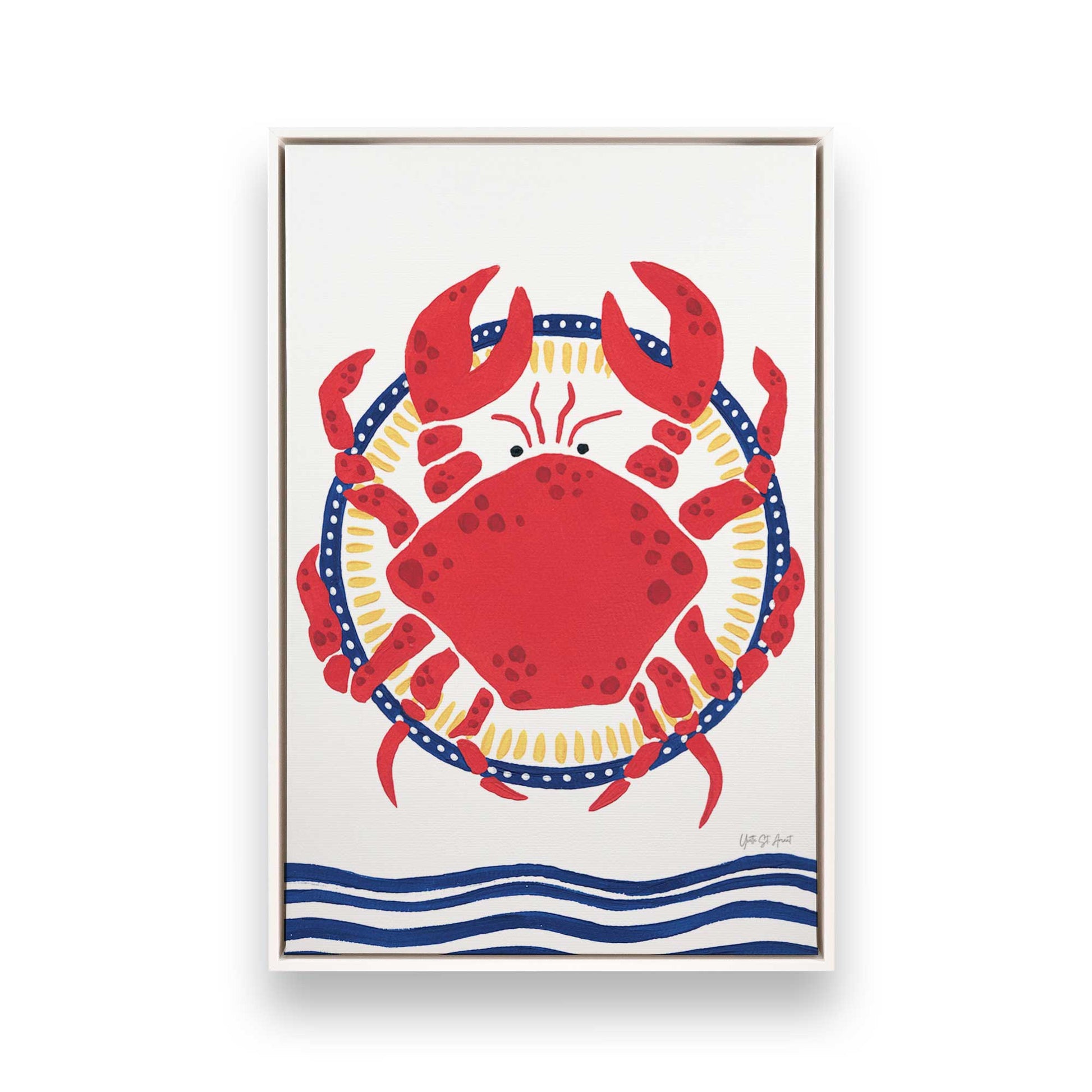 [Color:Opaque White], Picture of art in a White frame