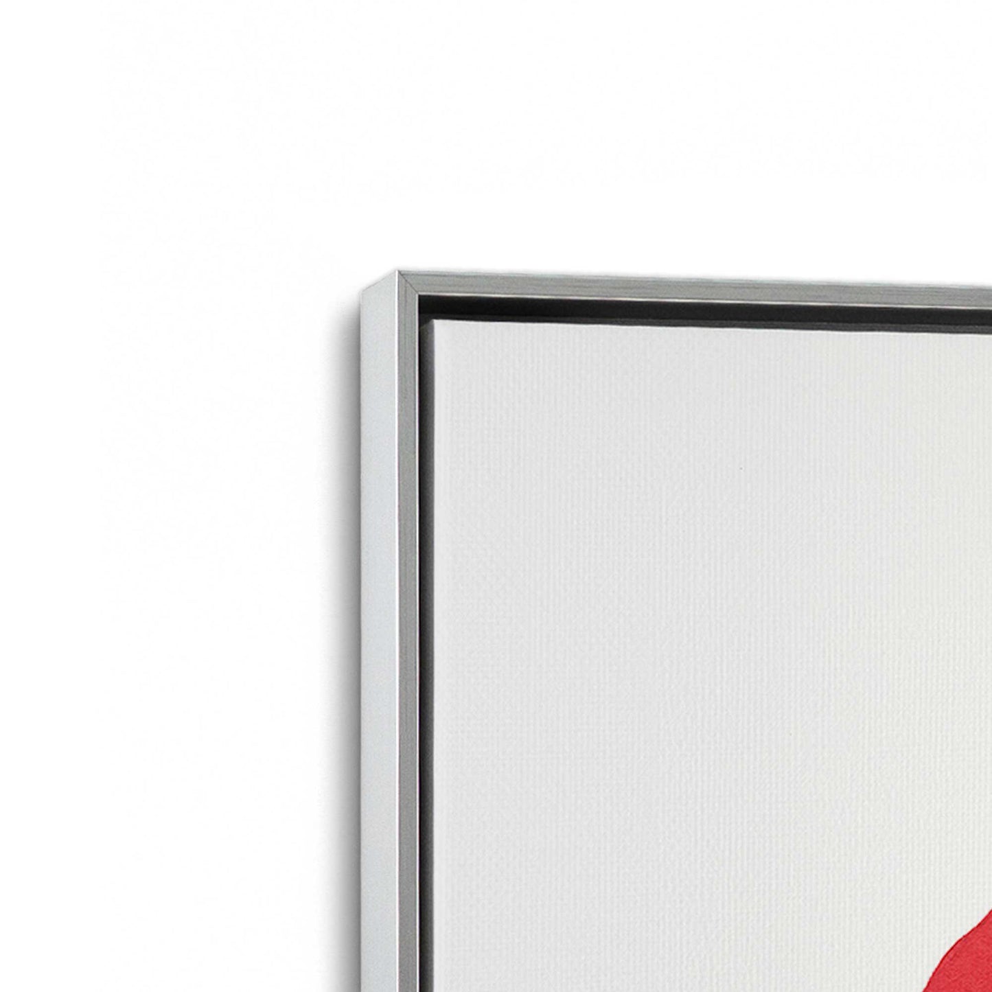 [Color:Polished Chrome], Picture of art in a Polished Chrome frame at an angle