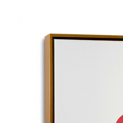 [Color:Polished Gold], Picture of art in a Polished Gold frame at an angle