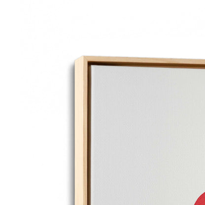 [Color:American Maple], Picture of art in a American Maple frame at an angle