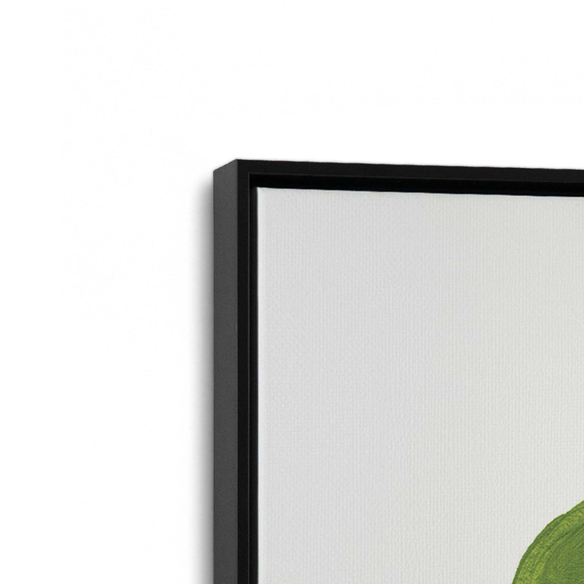 [Color:Satin Black], Picture of art in a Satin Black frame at an angle
