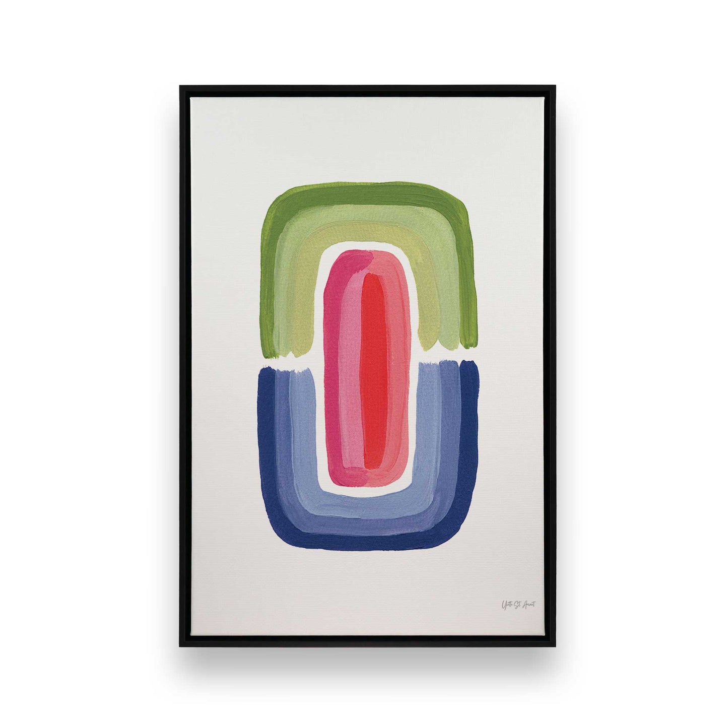 [Color:Satin Black], Picture of art in a Satin Black frame