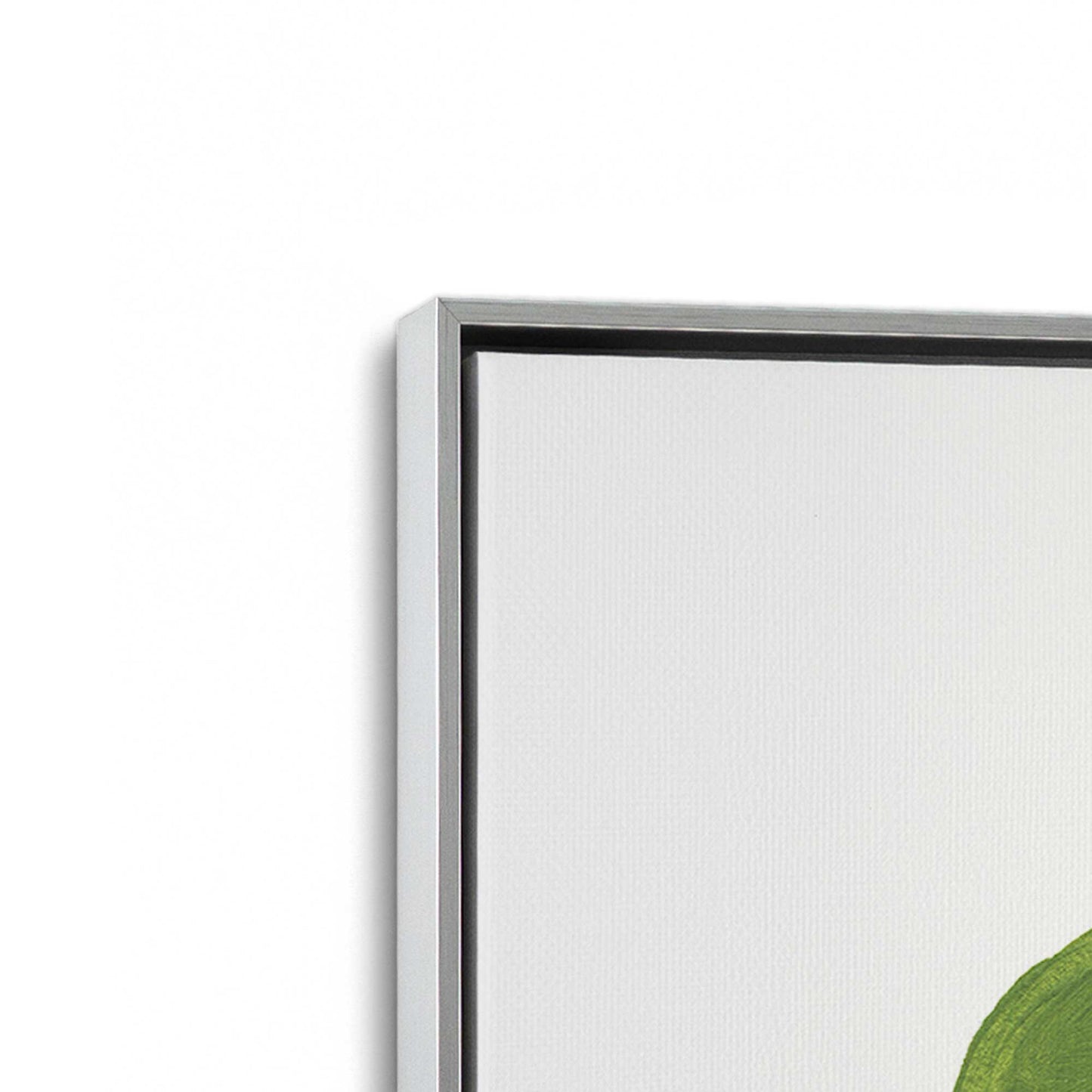 [Color:Polished Chrome], Picture of art in a Polished Chrome frame at an angle