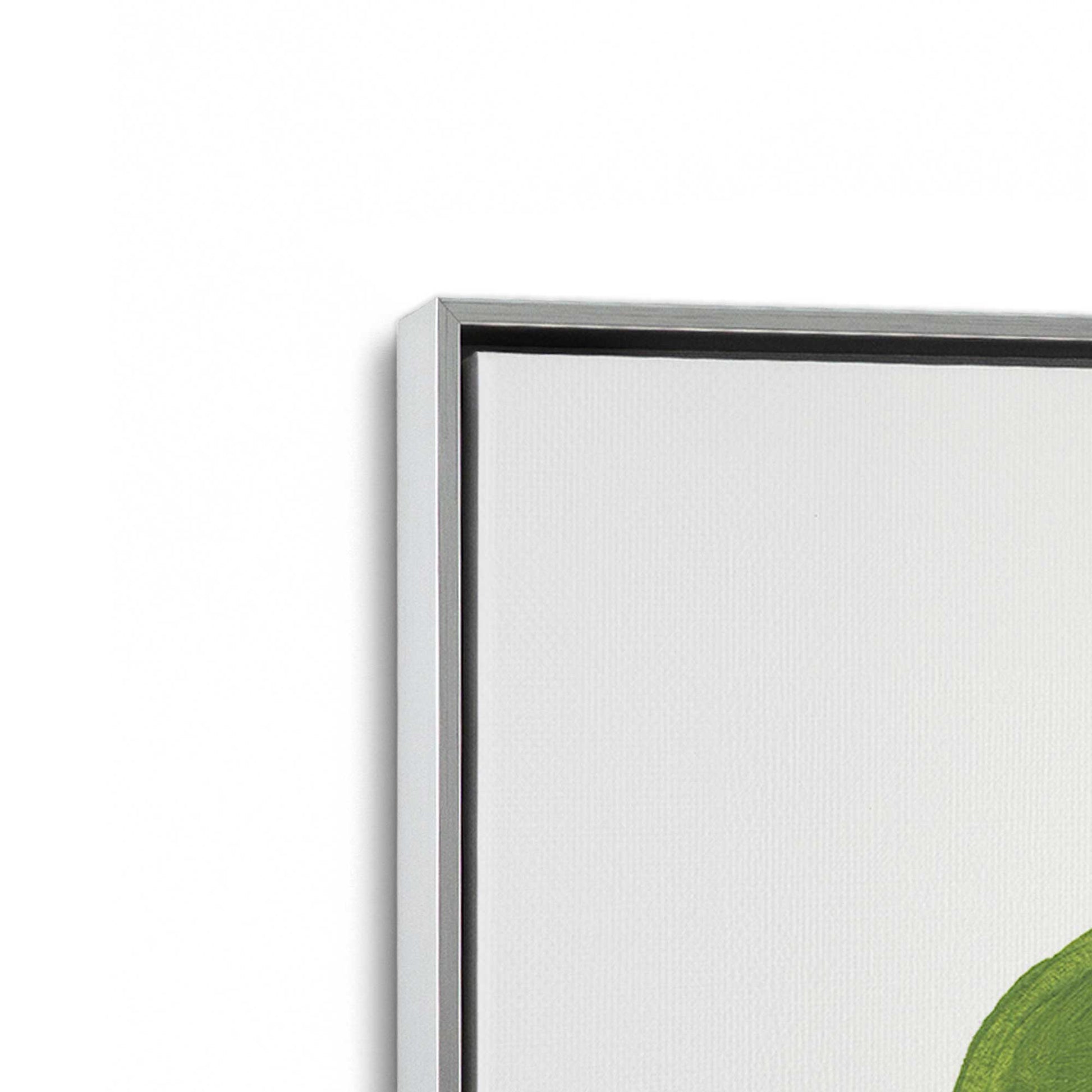 [Color:Polished Chrome], Picture of art in a Polished Chrome frame at an angle