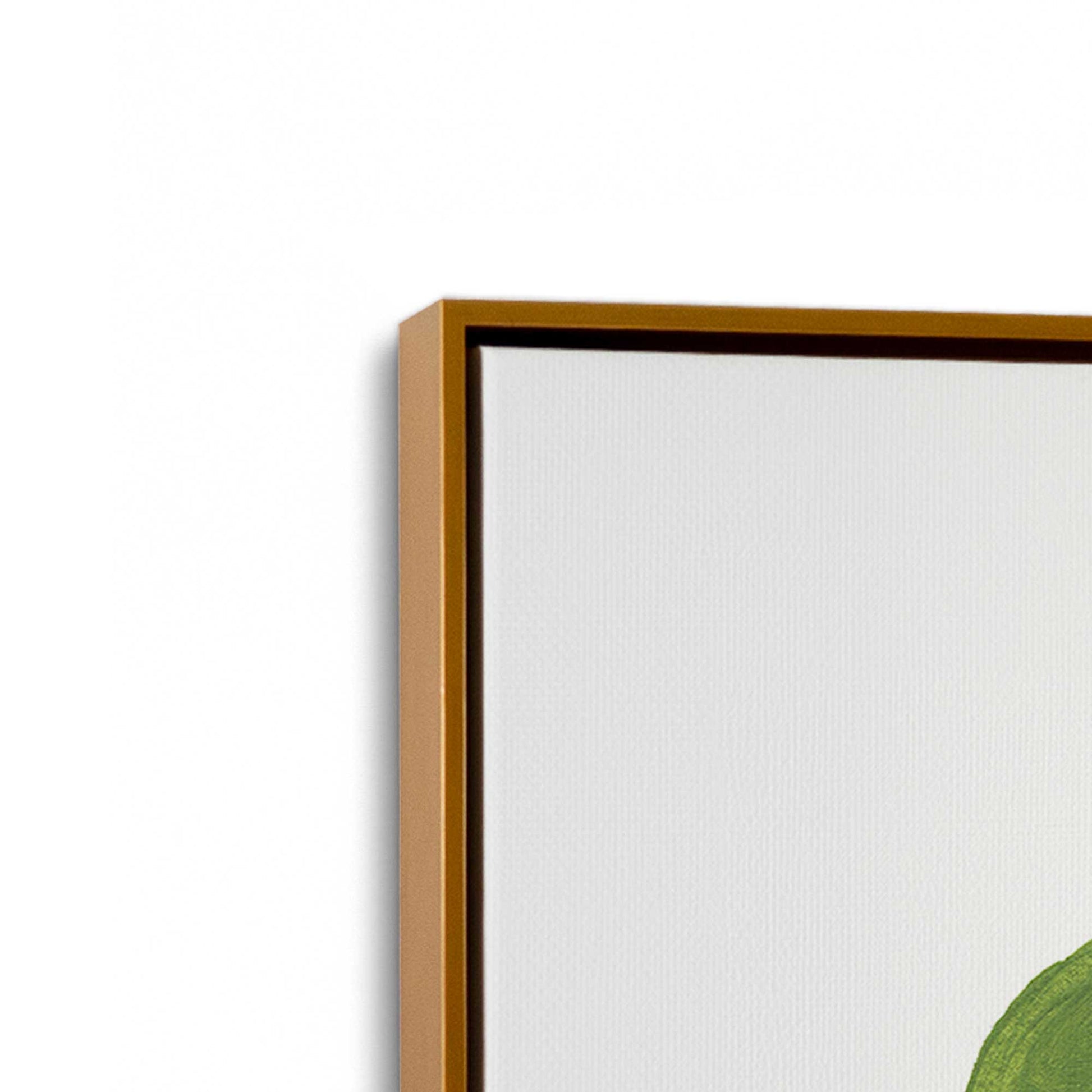 [Color:Polished Gold], Picture of art in a Polished Gold frame at an angle
