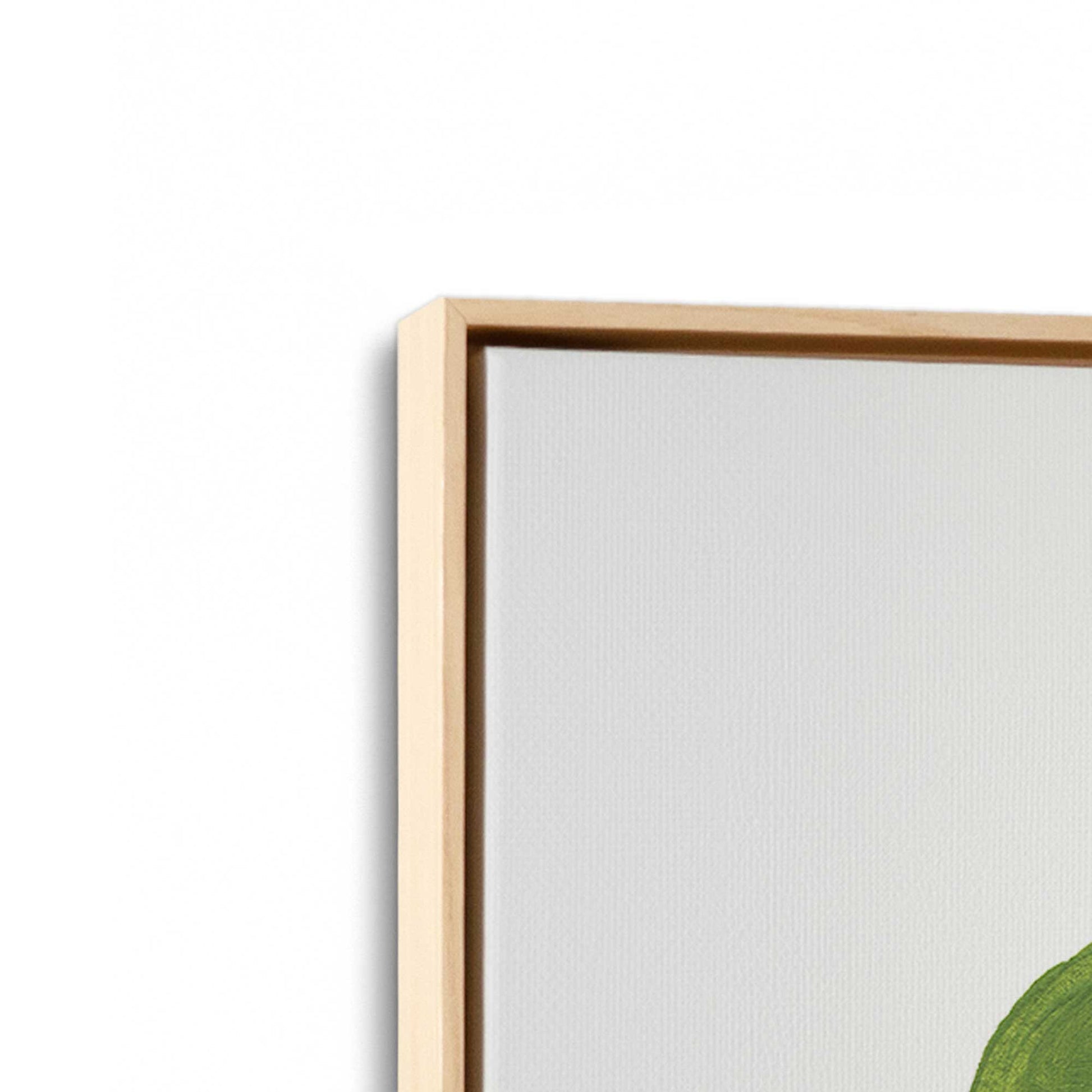 [Color:American Maple], Picture of art in a American Maple frame at an angle