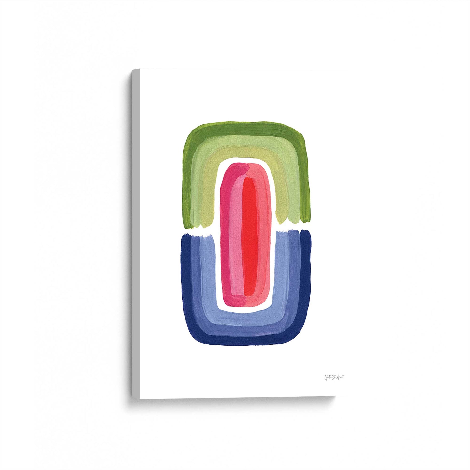 [Color:Stretched Canvas], Picture of art at an angle