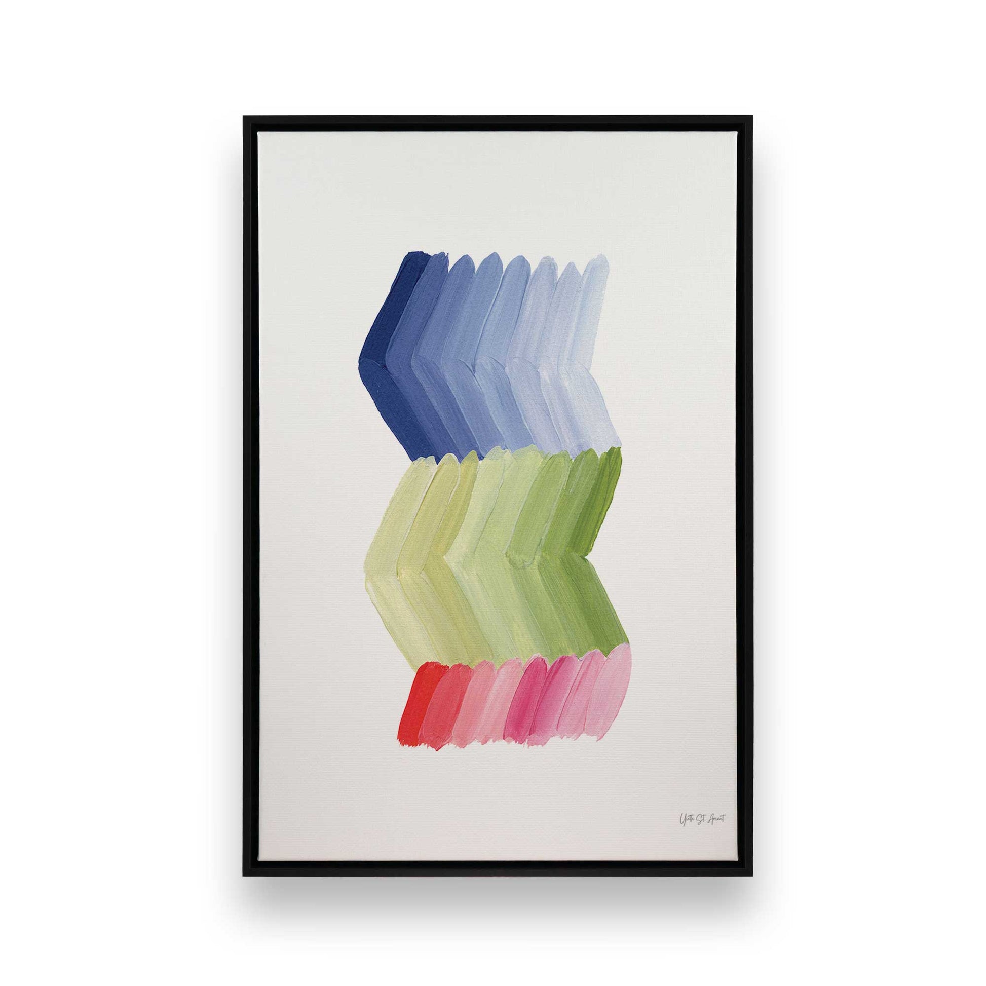 [Color:Satin Black], Picture of art in a Satin Black frame