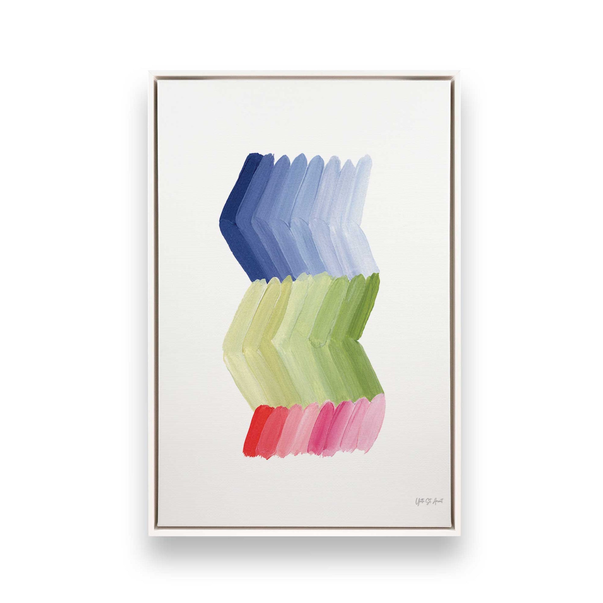 [Color:Opaque White], Picture of art in a White frame