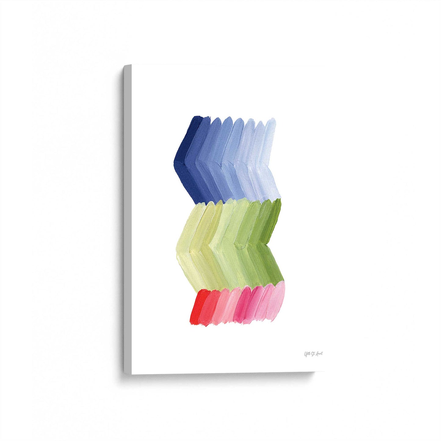 [Color:Stretched Canvas], Picture of art at an angle