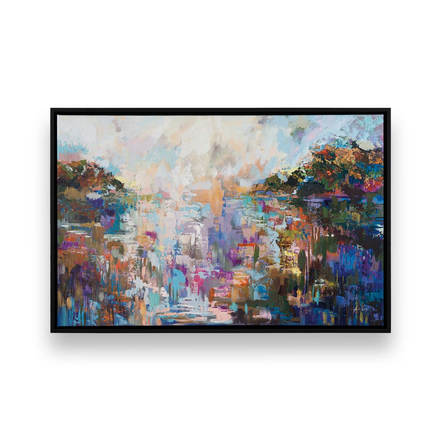 [Color:Satin Black], Picture of art in a Satin Black frame