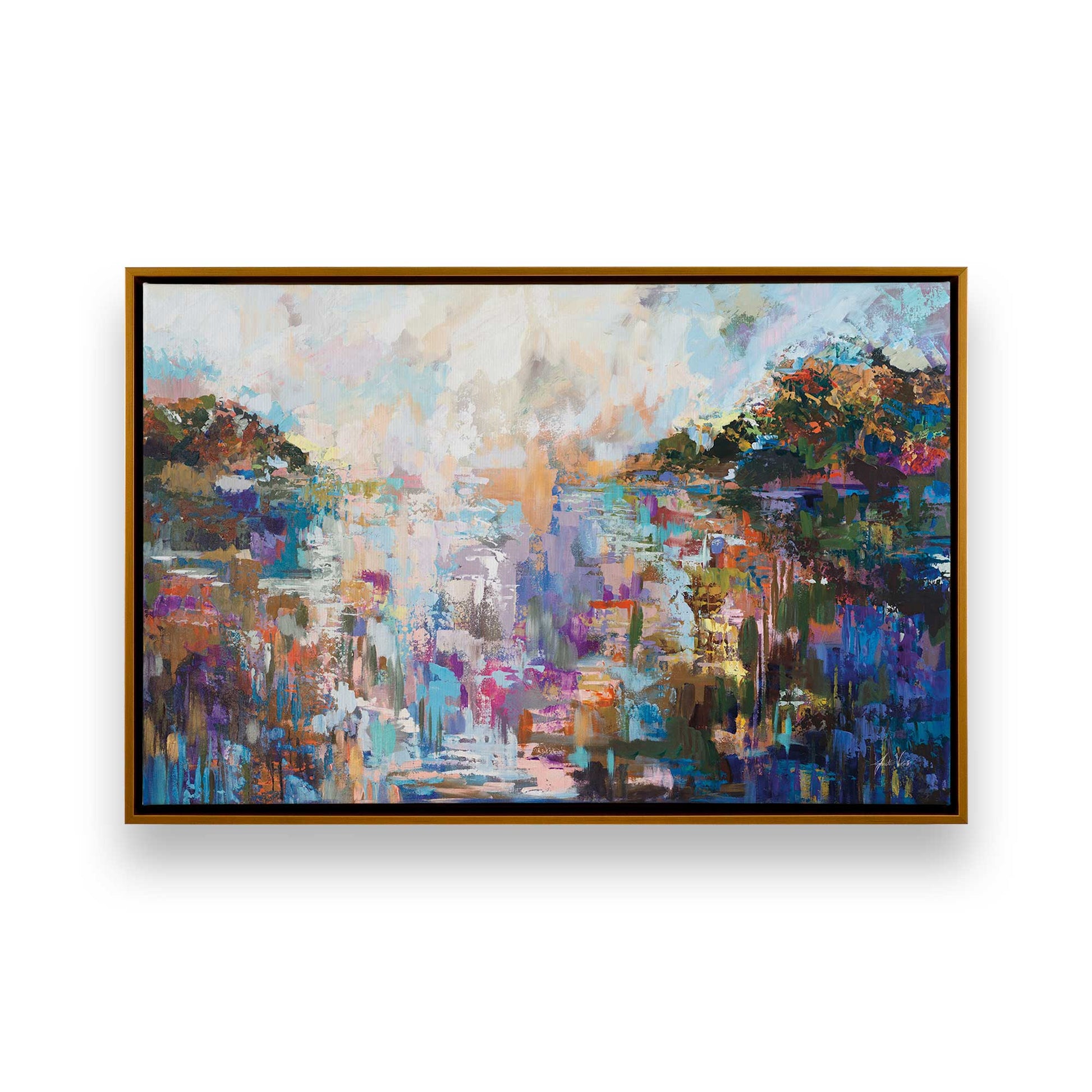[Color:Polished Gold], Picture of art in a Polished Gold frame