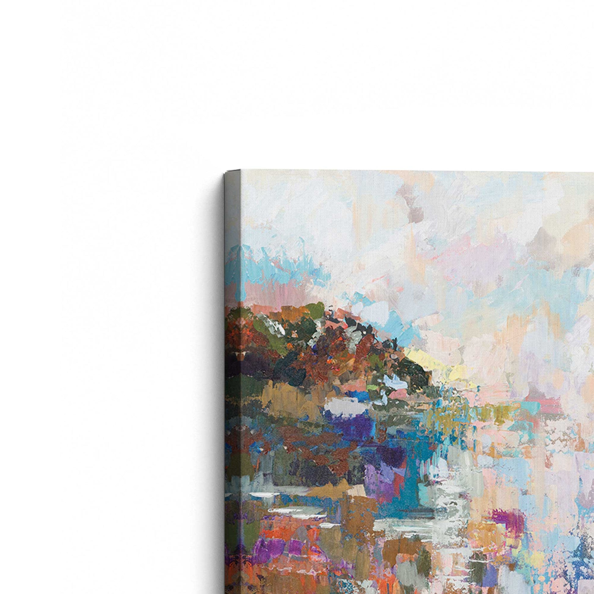 [Color:Stretched Canvas], Picture of the corner of the art