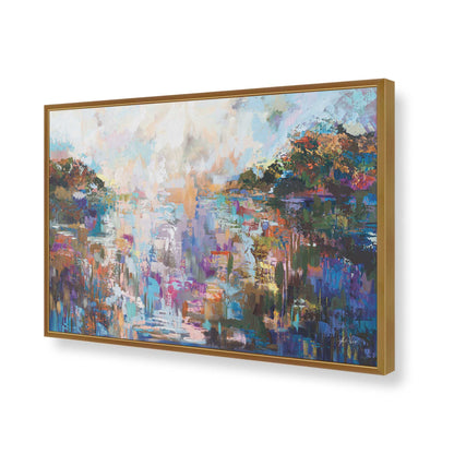 [Color:Polished Gold], Picture of art in a Polished Gold frame of the corner
