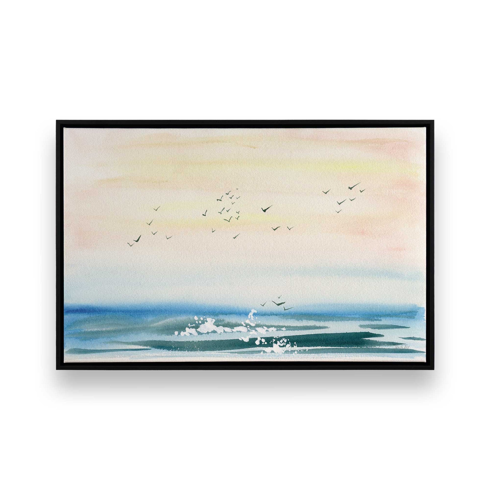 [Color:Satin Black], Picture of art in a Satin Black frame