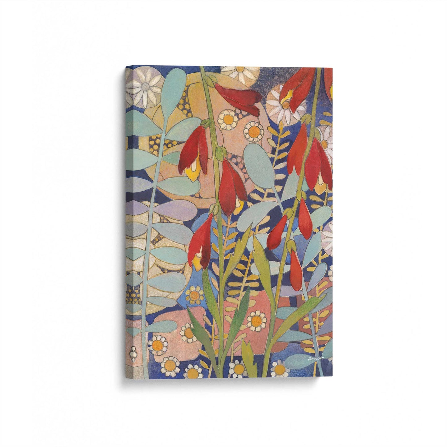 [Color:Stretched Canvas], Picture of art at an angle