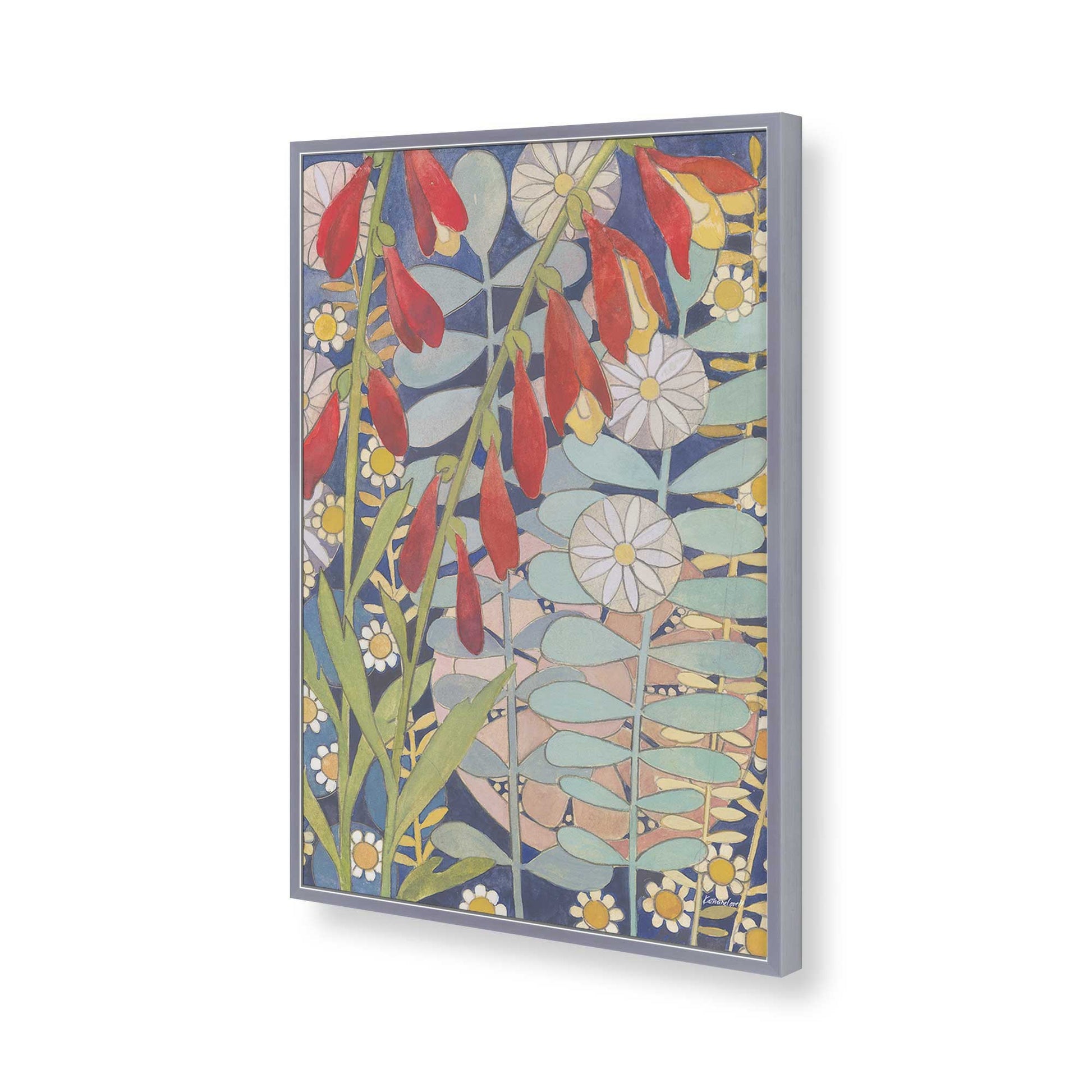 [Color:Polished Chrome], Picture of art in a Polished Chrome frame of the corner
