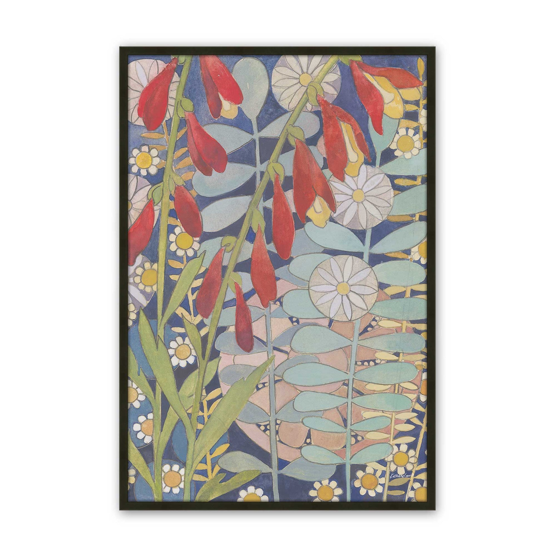 [Color:Satin Black], Picture of art in a Satin Black frame