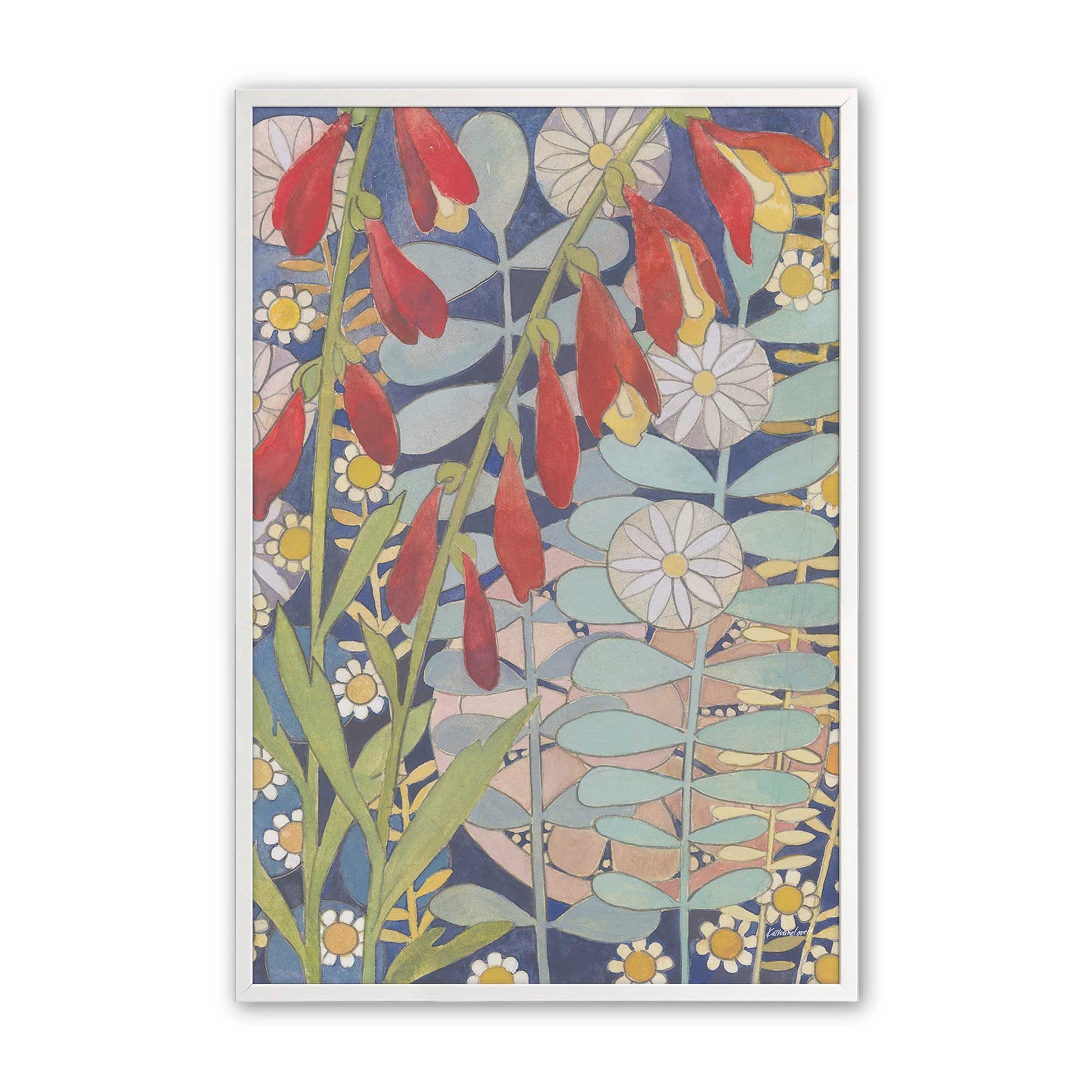 [Color:Opaque White], Picture of art in a Opaque White frame