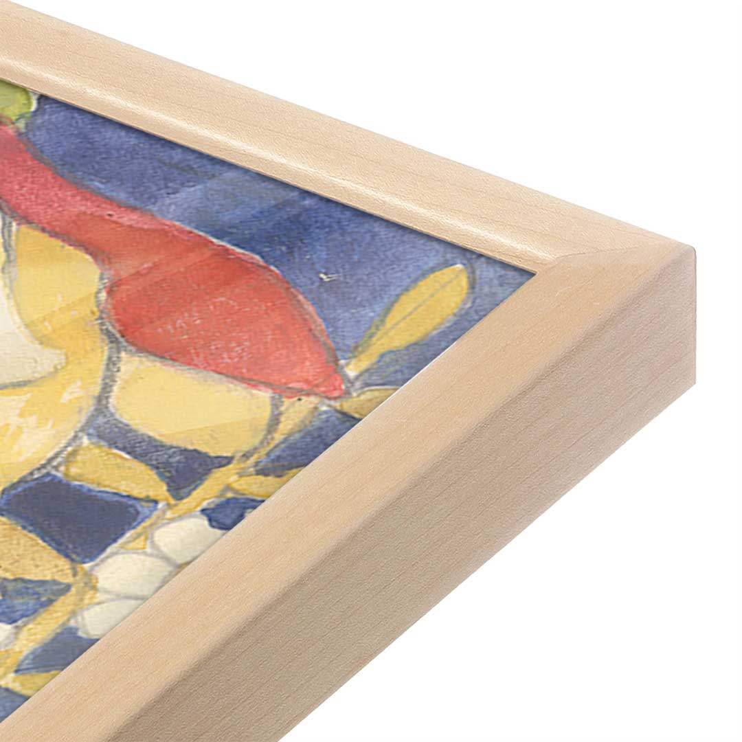 [Color:Raw Maple], Picture of art in a Raw Maple frame at an angle