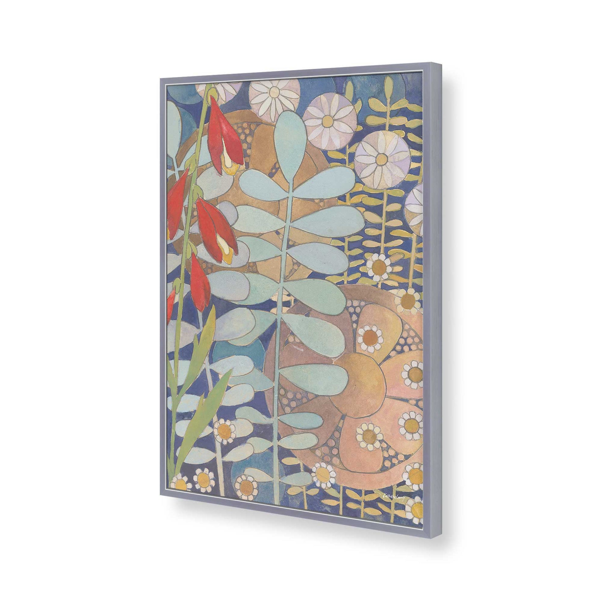 [Color:Polished Chrome], Picture of art in a Polished Chrome frame of the corner