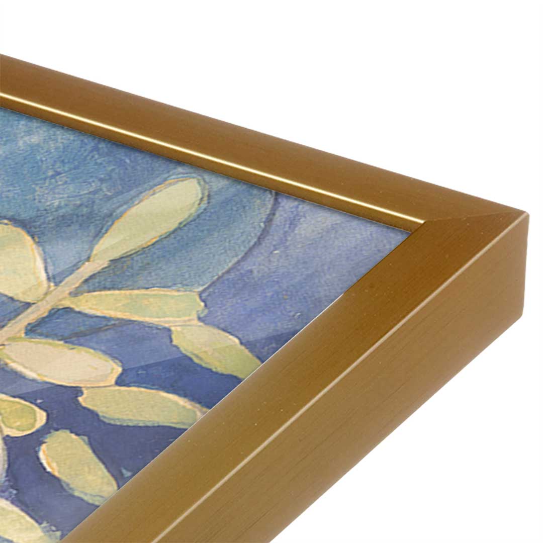 [Color:Polished Gold], Picture of art in a Polished Gold frame at an angle