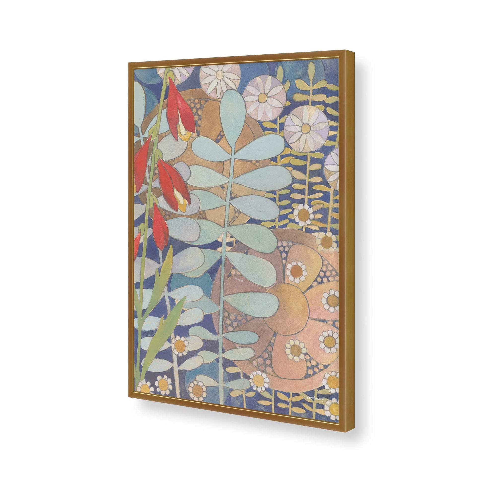 [Color:Polished Gold], Picture of art in a Polished Gold frame of the corner