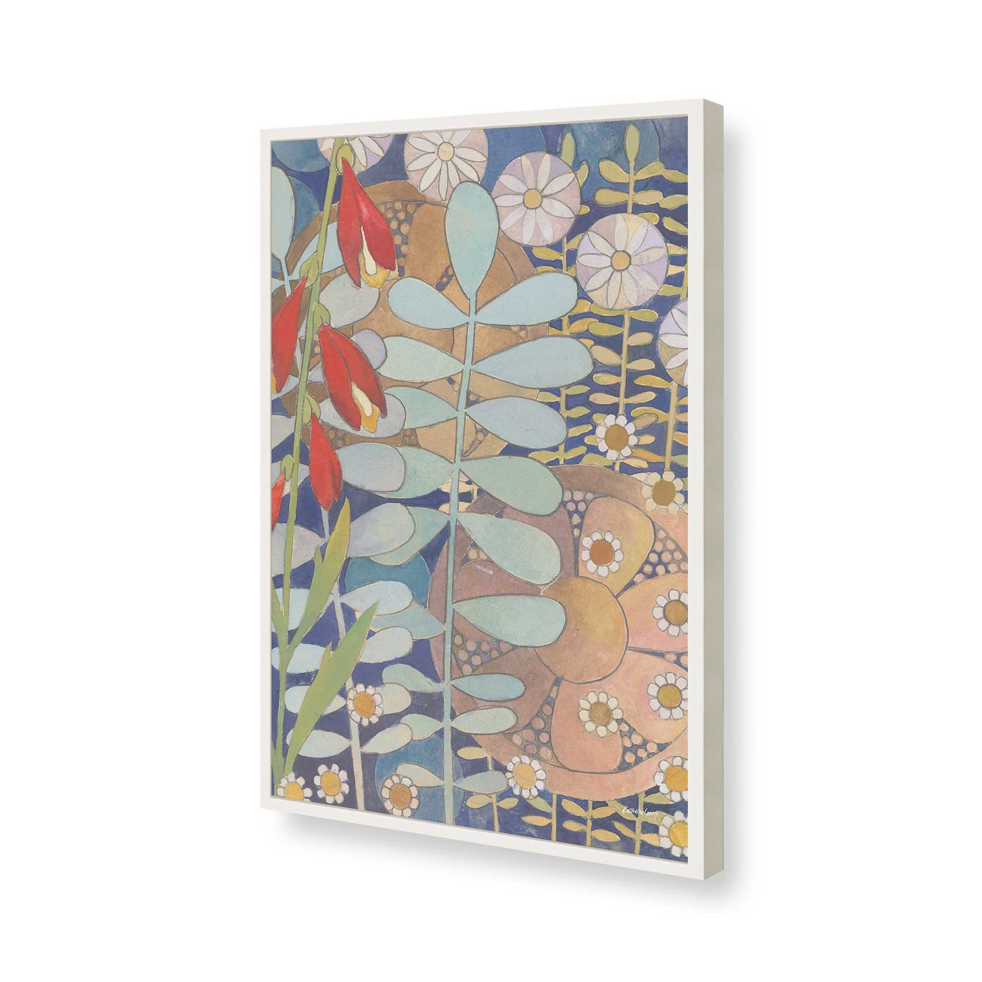 [Color:Opaque White], Picture of art in a Opaque White frame of the corner