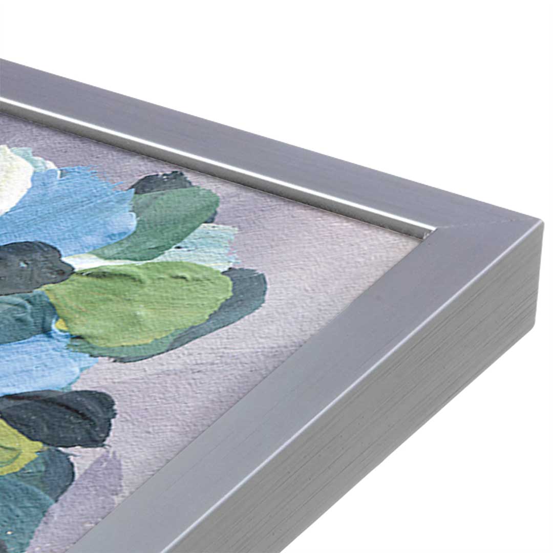 [Color:Polished Chrome], Picture of art in a Polished Chrome frame at an angle