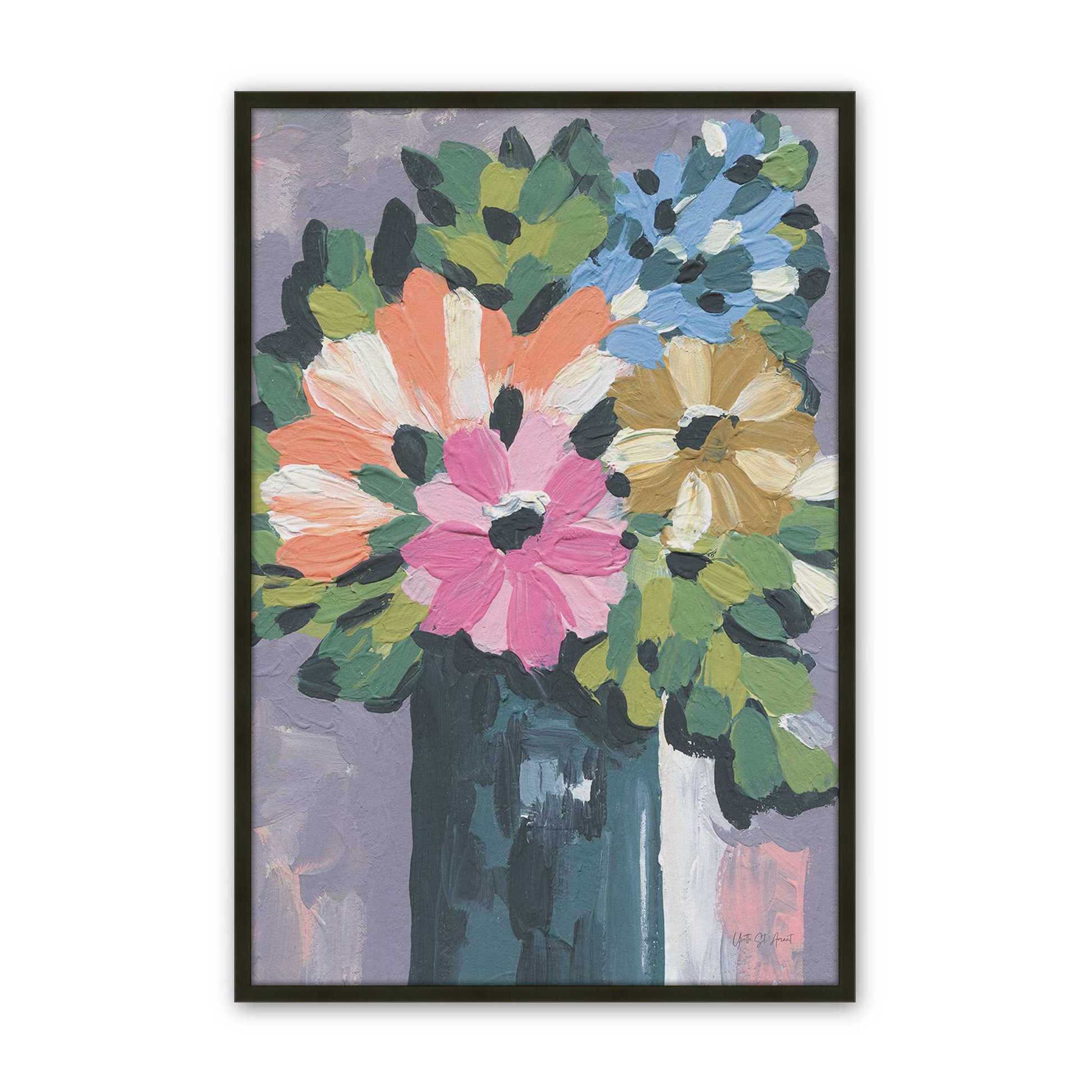[Color:Satin Black], Picture of art in a Satin Black frame